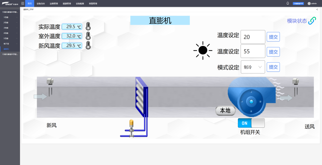 格瑞特智慧機電管理系統(tǒng)在學(xué)校項目中實現(xiàn)多維管理(圖7)